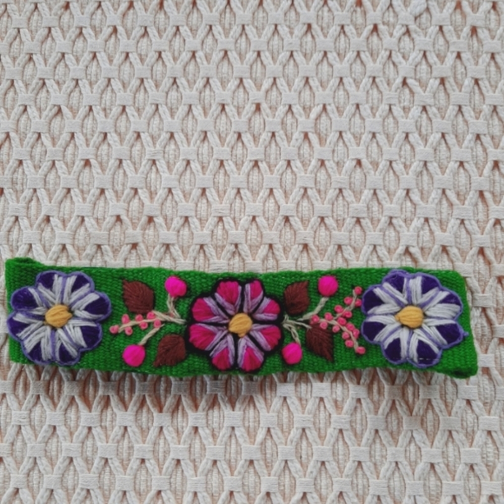 Handmade Embroidered Headband From Peru